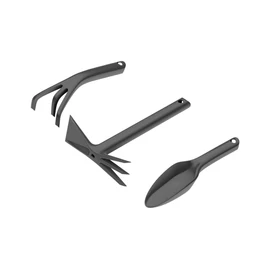 Unelte pentru îngrijirea grădinii, set mic, negru, 3 buc.