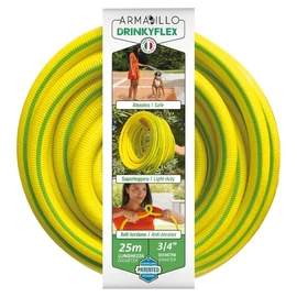 Furtun de grădină 25 m ARMADILLO DRINKY FLEX IDROEASY, 3/4" fără accesori (compatibil cu orice marcă)