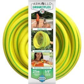 Furtun de grădină 25 m ARMADILLO DRINKY FLEX IDROEASY, 5/8" fără accesori (compatibil cu orice marcă)