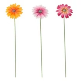Decorațiune metalică de fixare, floare 10x8x58 cm