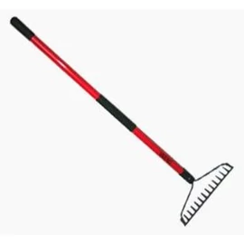 Greblă cu 16 dinți cu coadă din fibră de sticlă