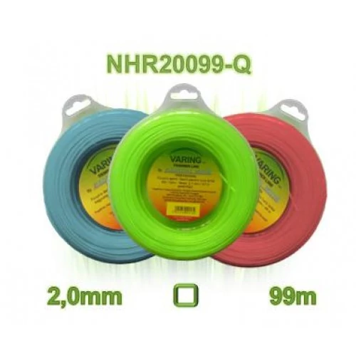 Fir pentru tuns iarbă Rotobox în blister cu agăţător, 2 mm, 99 m, pătrat
