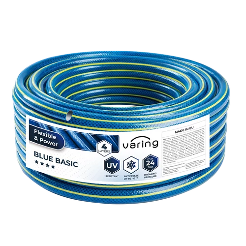 Furtun de grădină VARING BLUE BASIC, 4 straturi, 3/4", 25 m