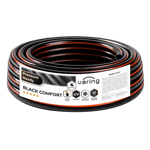 Furtun de grădină VARING BLACK COMFORT, 4 straturi, 1/2", 25 m