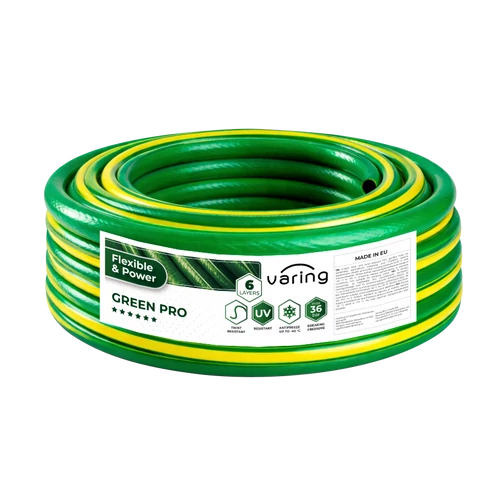 Furtun de grădină VARING GREEN PRO, 6 straturi, 1/2", 25 m