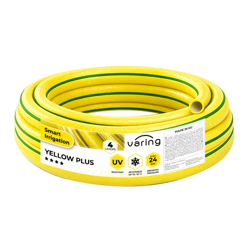 Furtun de grădină VARING YELLOW PLUS, 4 straturi, 1/2", 50 m